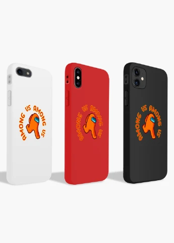 Чехол силиконовый Apple Iphone Xs Max Амонг Ас Оранжевый (Among Us Orange) (8226-2408) MobiPrint (219561262)