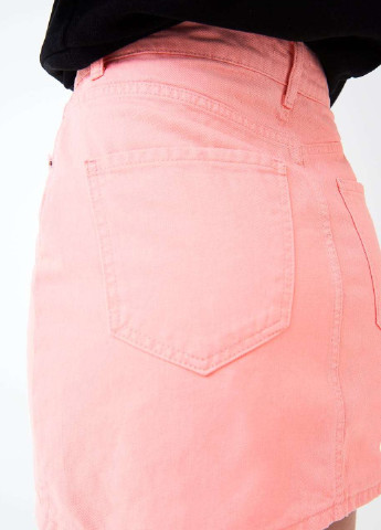Розовая кэжуал однотонная юбка Gina Tricot