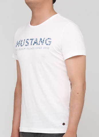 Біла літня футболка Mustang