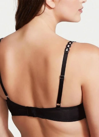 Черный демисезонный комплект (бюстгальтер, трусики) Victoria's Secret