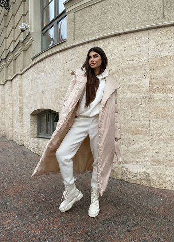 Бежева демісезонна куртка куртка-пальто Fashion