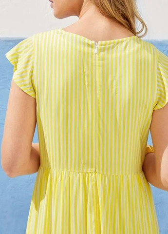 Желтое кэжуал платье Esmara в полоску
