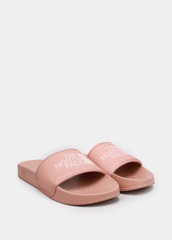 Пудровые шлепанцы The North Face с логотипом