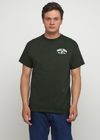 Темно-зеленая летняя футболка Blue 84