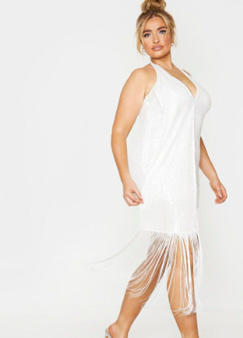 Білий кежуал сукня PrettyLittleThing в смужку