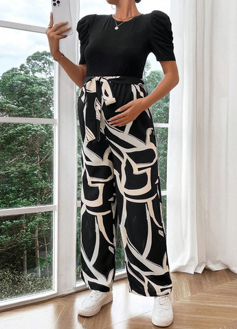 Костюм для беременных (футболка, брюки) SHEIN (324986438)