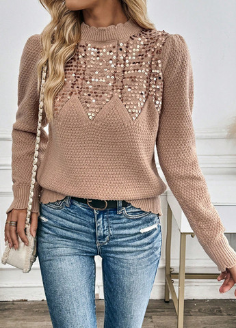 Бежевий демісезонний светр SHEIN