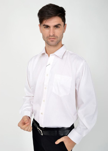 Розовая классическая рубашка однотонная Ager