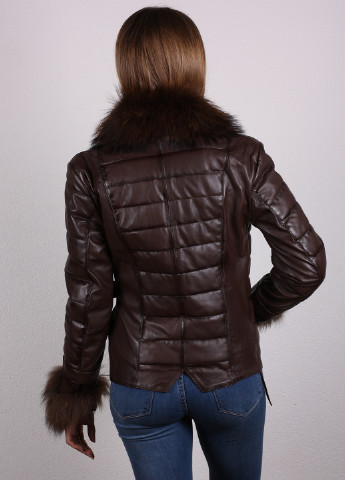 Темно-коричневая зимняя куртка Zaferi
