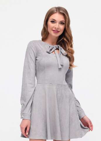 Серое кэжуал платье Carica однотонное