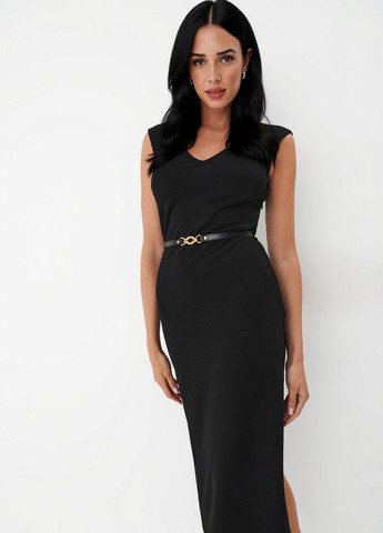 Черное кэжуал платье силуэтная Mohito однотонное