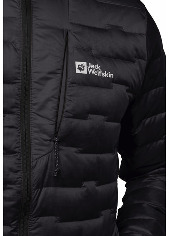 Черный демисезонный Пуховик Jack Wolfskin