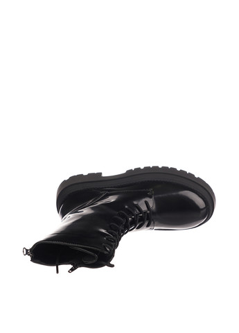 Осенние ботинки берцы Nasty Gal с молнией, со шнуровкой, лаковые из искусственной кожи