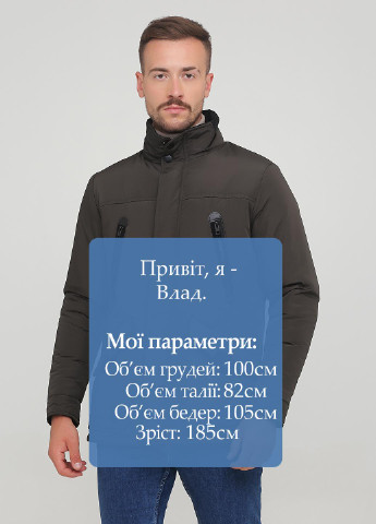 Оливкова (хакі) демісезонна куртка Man's Wear