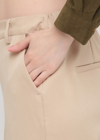 Бежевые кэжуал демисезонные прямые брюки Minimum