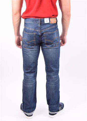 Синие демисезонные прямые джинсы Lee Cooper