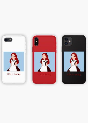 Чехол силиконовый Apple Iphone X Алиса скукота Дисней (Alice in Wonderland Disney) (6129-1435) MobiPrint (219517594)