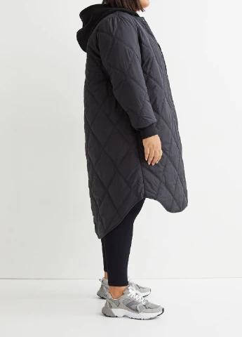 Черное демисезонное Пальто H&M