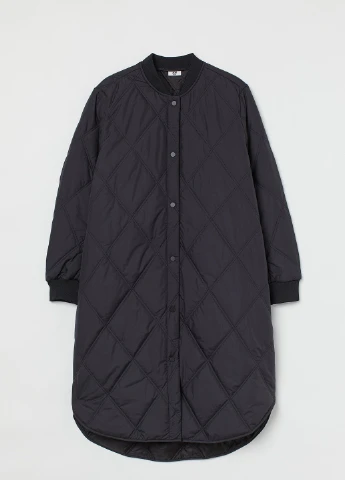 Черное демисезонное Пальто H&M