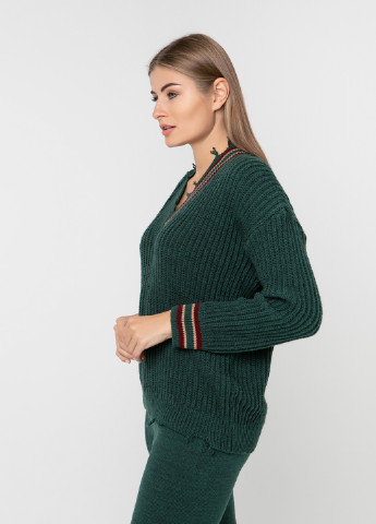 Темно-зелений демісезонний пуловер пуловер Sewel