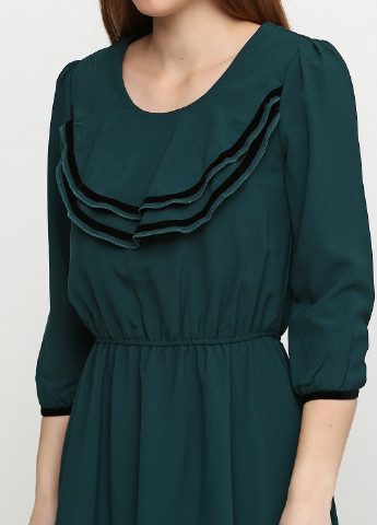 Зеленое кэжуал платье Mint & Berry однотонное