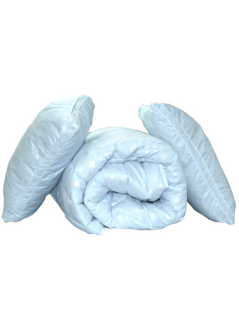 Комплект одеяло лебяжий пух "Голубое" 2-сп. + 2 подушки 70х70 см Tag (254805615)