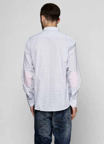 Белая кэжуал рубашка с рисунком Back to Black с длинным рукавом