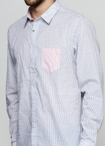 Белая кэжуал рубашка с рисунком Back to Black с длинным рукавом