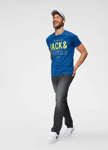 Синя футболка Jack & Jones