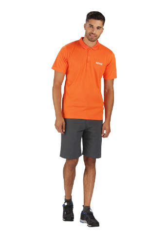 Оранжевая футболка-поло для мужчин Regatta с надписью