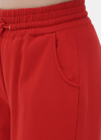 Красные кэжуал демисезонные прямые брюки Boohoo