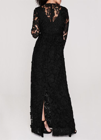 Чорна вечірня плаття, сукня кльош Perseverance London однотонна