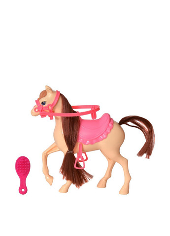 Игровой набор Лошадь с розовым седлом, 18x6x18 см Shantou (291859296)
