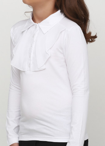 Белая однотонная блузка Vidoli демисезонная