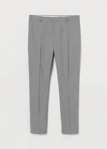 Серые демисезонные брюки H&M
