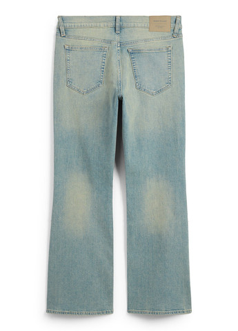 Серо-голубые демисезонные мешковатые, прямые джинсы C&A