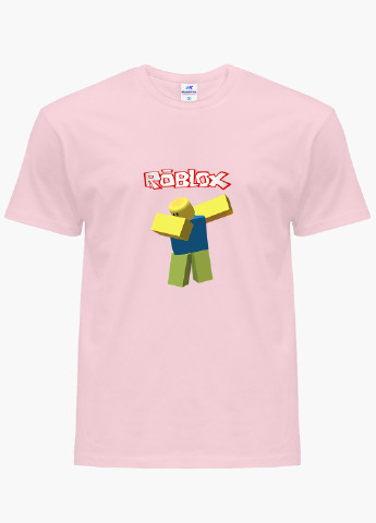 Рожева демісезонна футболка дитяча роблокс (roblox) (9224-1707) MobiPrint