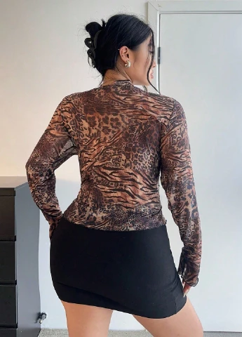 Комбинированная блуза SHEIN