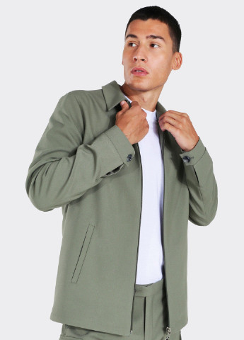 Сіро-зелена демісезонна куртка Boohoo