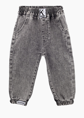Серые демисезонные джинсы 2212 98 серый (2000904111381) Kai-Kai