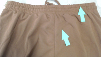 Терракотовые кэжуал демисезонные каррот, укороченные, зауженные брюки KOTON