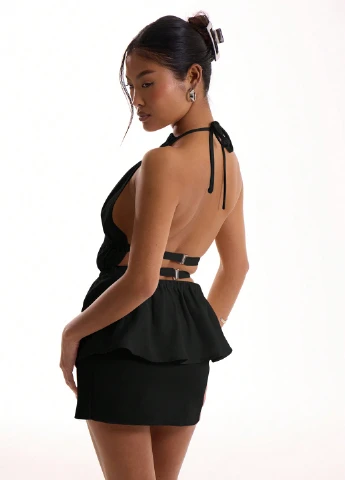 Чорна блуза SHEIN