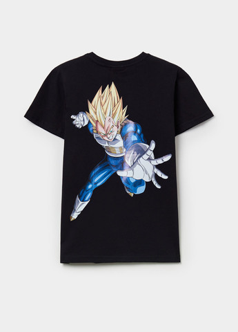 Черная летняя футболка OVS