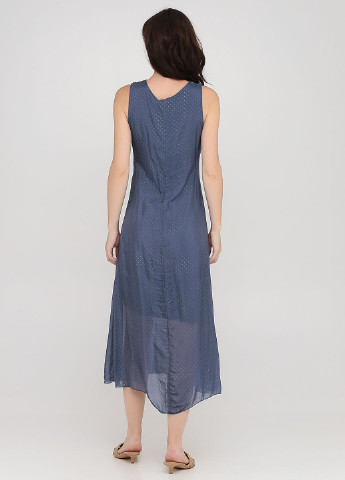 Синя кежуал сукня в стилі армпір Sarah Chole в горошок