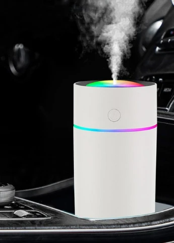 Міні USB зволожувач повітря для машини RGB 320мл, білий More (253850568)
