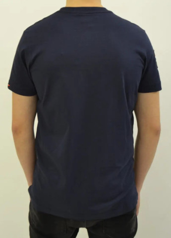 Темно-синяя футболка мужская Napapijri Expanding Horizons
