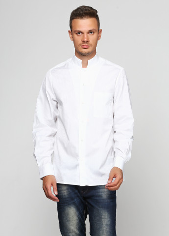 Белая кэжуал рубашка John Richmond с длинным рукавом