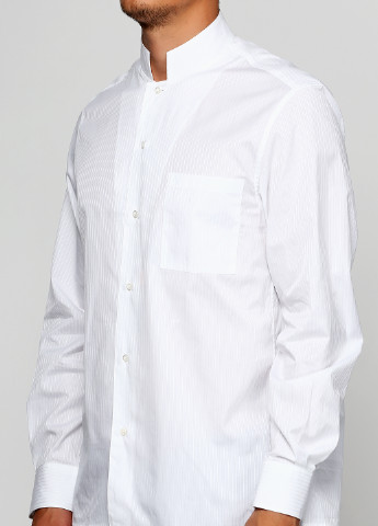 Белая кэжуал рубашка John Richmond с длинным рукавом