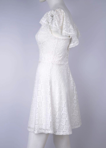 Белое кэжуал платье клеш Francesca's однотонное