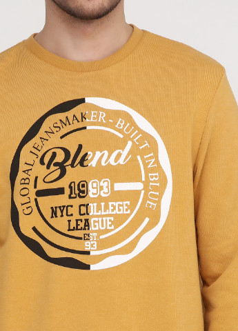 Свитшот Blend - крой рисунок желтый кэжуал - (102766831)